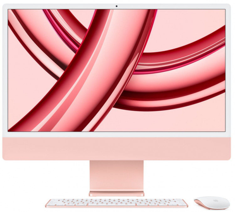 Apple iMac 24" Retina 4,5K, M3 розовый (8C CPU, 8C GPU, 2023), 8 ГБ, 256 ГБ SSD