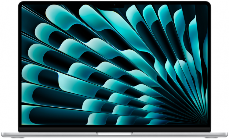 Ноутбук Apple MacBook Air 15" серебристый 256 ГБ (M2, 8C CPU/10C GPU, 2023), 8 ГБ, SSD