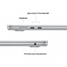 Ноутбук Apple MacBook Air 15" серебристый 256 ГБ (M2, 8C CPU/10C GPU, 2023), 8 ГБ, SSD
