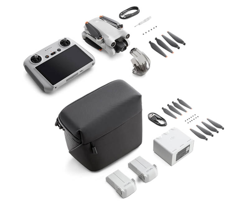 Квадрокоптер DJI Mini 3 Pro + Fly More kit (пульт DJI RC) купить с