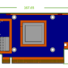 NVIDIA ConnectX-6 VPI MCX653105A-HDAT — ConnectX-6: схема однопортовой платы PCIe x16 / высокой планки из руководства производителя