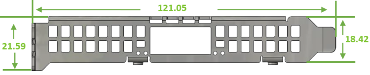 NVIDIA ConnectX-7 MCX75310AAS-NEAT — ConnectX-7: официальная схема однопортовой платы OSFP / высокой монтажной планки