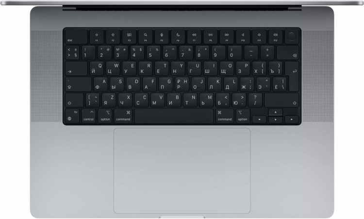 Ноутбук Apple MacBook Pro 16" (M1 Max 10C CPU, 32C GPU, 2021) 64 ГБ, 2 ТБ SSD, «серый космос»