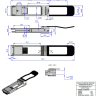 NVIDIA MAM1Q00A-QSA QSFP+ → SFP+ — MAM1Q00A-QSA: механическая схема, вариант 1 производителя NVIDIA MAM1Q00A-QSA QSFP+ → SFP+ — MAM1Q00A-QSA: механическая схема, вариант 1 производителя