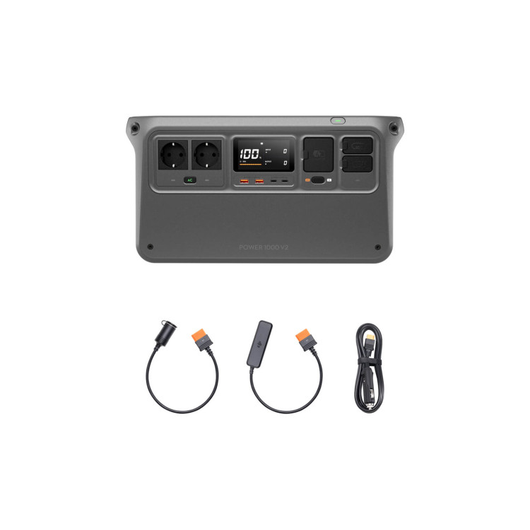 Комплектация DJI Power 1000 V2 Car Charging Combo с двумя автомобильными кабелями