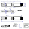 NVIDIA MAM1Q00A-QSA28 QSFP28 → SFP28 — MAM1Q00A-QSA28: механическая схема производителя