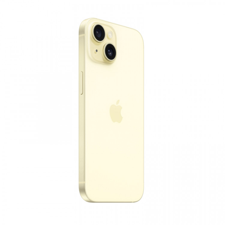 Телефон Apple iPhone 15 SIM 128 ГБ, желтый