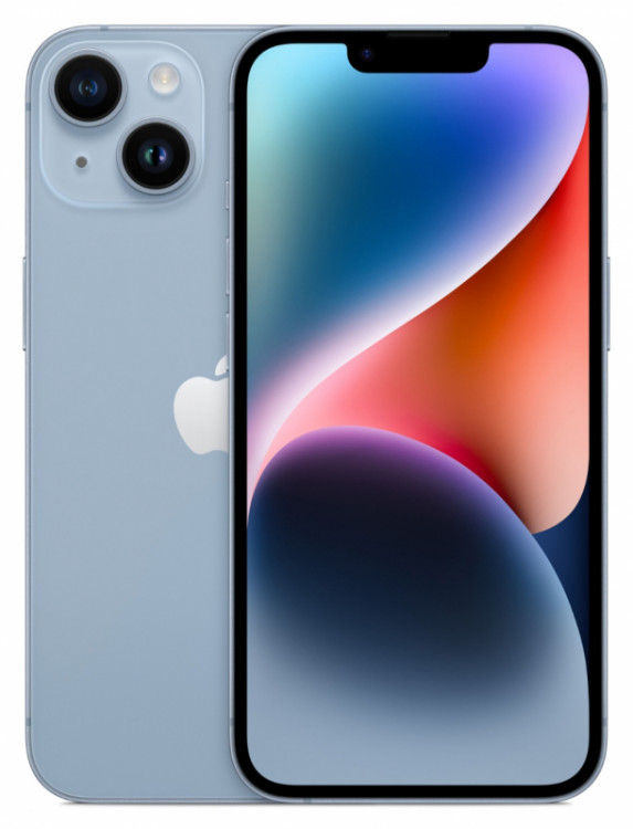 Телефон Apple iPhone 14 SIM 256 ГБ, голубой