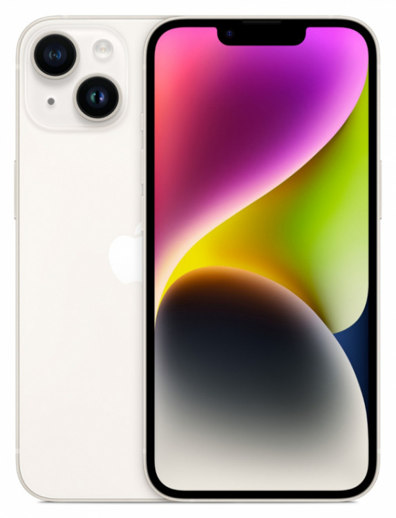 Телефон Apple iPhone 14 SIM 128 ГБ, «сияющая звезда»