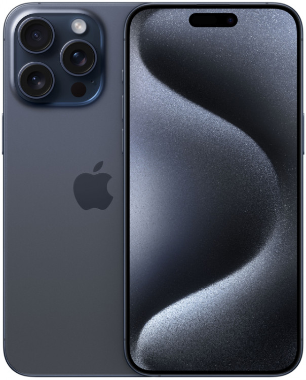 Телефон Apple iPhone 15 Pro SIM 128 ГБ, «титановый синий»