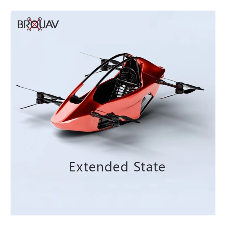 BROUAV Personal eVTOL — одноместная версия — разложенное состояние