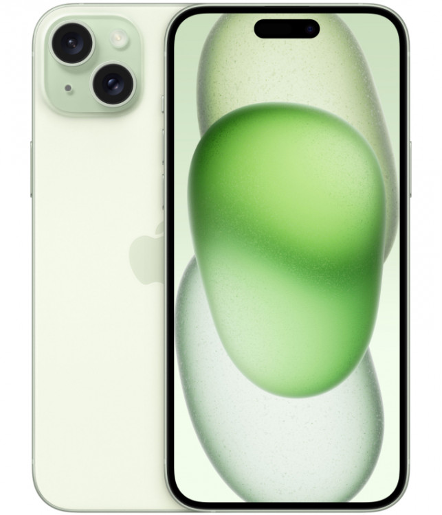Телефон Apple iPhone 15 Plus SIM 128 ГБ, зеленый