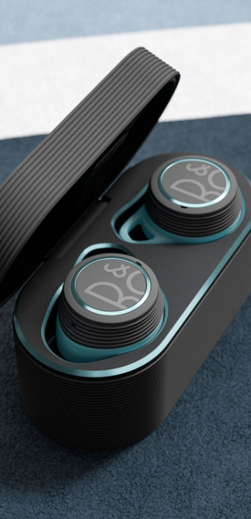 Беспроводные наушники Bang & Olufsen Beoplay E8 Sport, черный+голубой