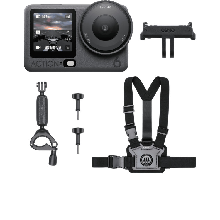 DJI Osmo Action 6 Mountain Bike & Motorcycle Combo, детальный вид