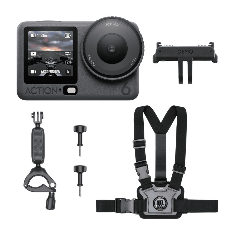 DJI Osmo Action 6 Mountain Bike & Motorcycle Combo, крупный план